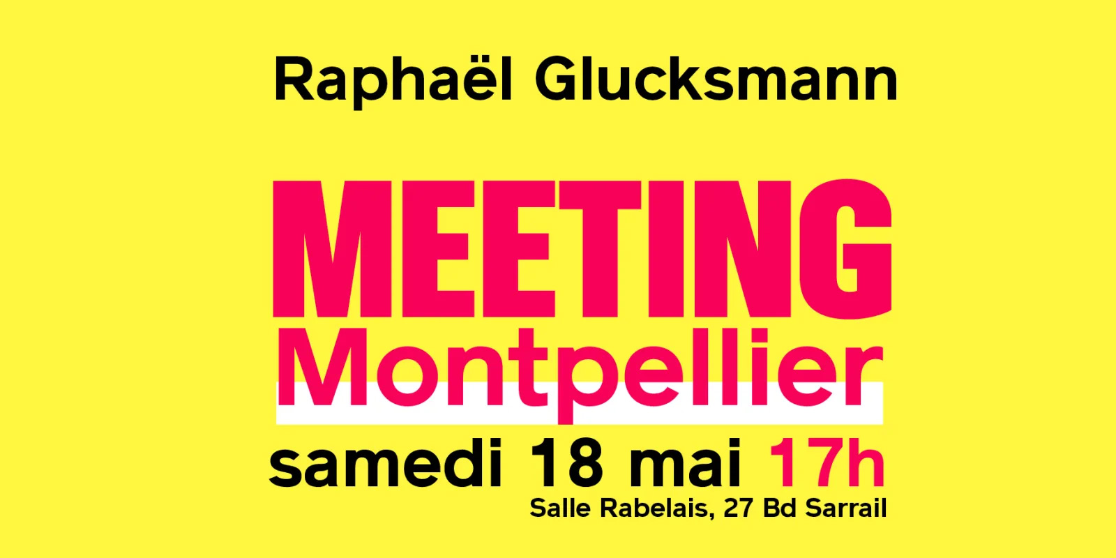 Meeting de Montpellier le 18 mai