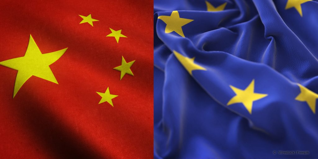 Drapeau Chine / Europe