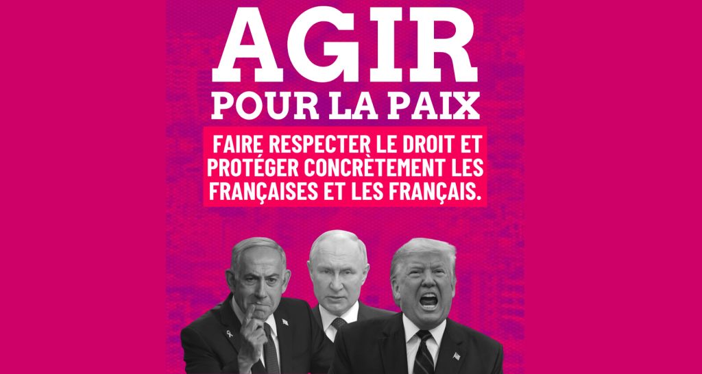 🌹 Agir pour la paix. Faire respecter le droit. Protéger les Français et Françaises.